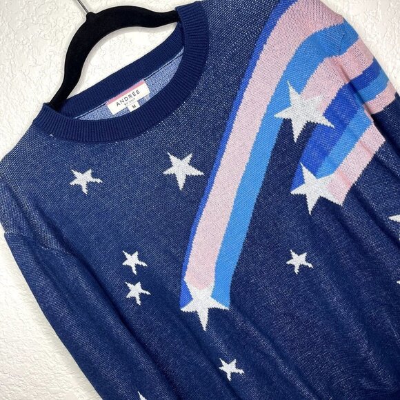 ANDREE By Unit Womens Shooting Star Sweater Size M - Picture 2 of 7